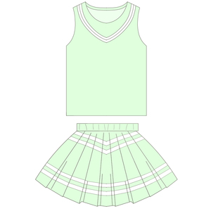 Offre Spéciale fille coton sans manches gilet jupe plissée <span class=keywords><strong>gymnastique</strong></span> vêtements ensemble enfants été chemise jupe respirant Tennis porter - Product Image 2