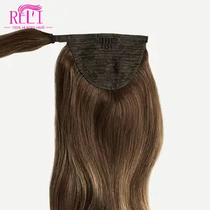 ผมต่อแบบคลิปหนีบ บราซิลเลียน เรมี่ แท้ สีธรรมชาติ แบบยาว ไม่ผ่านการแปรรูป ทรงหางม้า มีลอน - Product Image 1