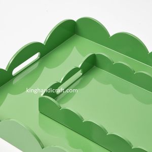 Plateau de service artisanal écologique sur mesure |   Plateau décoratif durable et léger de qualité commerciale pour la cuisine, le café, les mariages - Product Image 2