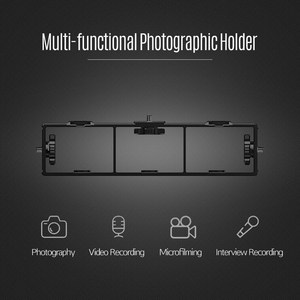 Soporte de fotografía de extensión multifuncional, soporte de jaula con montaje de zapata doble, soporte de Flash de montaje de tornillo de 1/4 pulgadas - Product Image 3