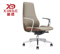 Chaise de bureau exécutive ergonomique moderne en cuir PU de luxe, inclinable et réglable, avec certification BIFMA