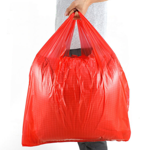 Bolsas de Plástico Biodegradables Tipo Camiseta Económicas/Bolsas de Plástico para Supermercado con Logotipo Personalizado/Bolsa de Plástico Tipo Camiseta para Compras - Product Image 2