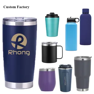 Wholesale Insulated Tumbler Mug Cup With Handle & Straw Lid 32 oz