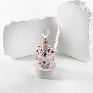 Botella de Perfume de Metal de 15 ml, Estilo Árabe Dubái Retro, Única, de Bolsillo, para Decoración del Hogar, Aceites Esenciales y Attar - Product Image 6