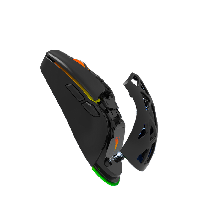 Detachable 7D  Wired Gaming Mouse 180days Standby Time for PC 7200DPI RGB Backlit Popular Choice Right Handed Users