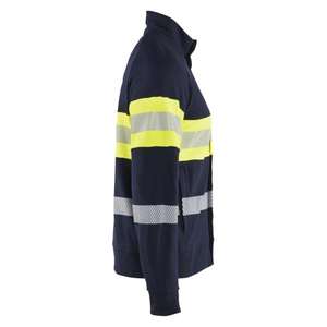 BLAKLADER - 3462176289334XL Sweat Multinorm avec fermeture éclair Bleu marine/Jaune haute visibilité-EAN 7330509891483 HI-VIS WORKWEAR - Product Image 4