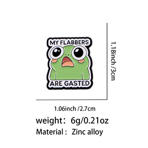 8 styles de pin's émaillés drôles en forme de grenouille, broches grenouille à citations sarcastiques, badges de revers mignons en dessin animé pour sac à dos, veste, vêtements, cadeau - Product Image 6