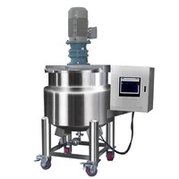 Équipement de production de cosmétiques et produits chimiques 500L, homogénéisateur, agitateur, mélangeur, chaudière industrielle, machine à double mélange, moteur à engrenages