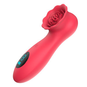Regalos digitales para mujer Regalos sexuales 9 Frequecies Rose Pulsing Clitors Estimulador Mujeres Vibrador - Product Image 4