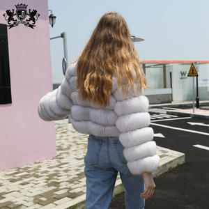 เสื้อโค้ทขนสัตว์ธรรมชาติสำหรับผู้หญิงเสื้อโค้ทขนสุนัขจิ้งจอกแท้สำหรับฤดูหนาว - Product Image 3