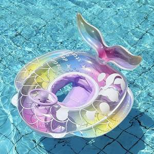 Flotador Inflable para Piscina con Asiento Infantil y Volante, Diseño de Sirena Colorida para Niños - Product Image 2