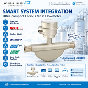Medidor de Flujo Másico Coriolis Compacto Endress+Hauser Proline Promass E 100 8E1C para Medición de Densidad y Temperatura de Gas y Aire OEM - Product Image 4