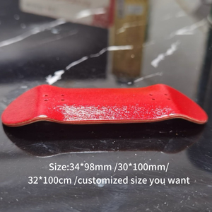 Venta al por mayor 30 32 34mm cinco capas Canadá Arce Madera Dedo Skateboard Decks Barato en blanco Skateboard Deck Fingerboard Party Gift - Product Image 5