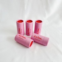Offre Spéciale mode baume à lèvres carton boîte ronde déodorant bâton cylindre Carton conteneur compostable corps savon Push up papier Tube