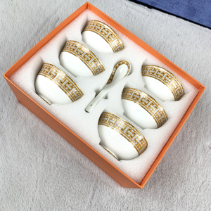 ชุดช้อนส้อมชามกระเบื้องโบนไชน่า ชุดกล่องของขวัญสุดหรูและทันสมัย - Product Image 2
