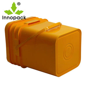 Cubo de Inyección Cuadrado de 8L-20L, Cubo de Plástico Reciclable de Grado Alimenticio - Product Image 1