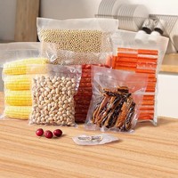 Sacs sous vide personnalisés avec logo pour cuisine, emballage alimentaire de qualité alimentaire, gaufrés sur le côté, pour viande, poisson et snacks