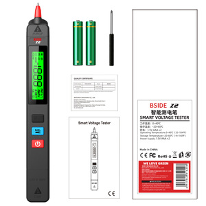 Testeur de tension AC sans contact intelligent Z2, écran LCD, 0-600V monophasé, IP65, alimenté par batterie - Product Image 5