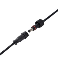 Câble d'alimentation étanche en cuivre HONGPAI DC5521 mâle-femelle 5,5x2,1 mm avec connecteur à vis, rallonge pour LED, CCTV, OEM, ODM, usine
