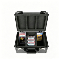 Boîte de rangement pour cartes gradées en alliage d'aluminium robuste, conception multi-fentes, protège-cartes de collection sportifs