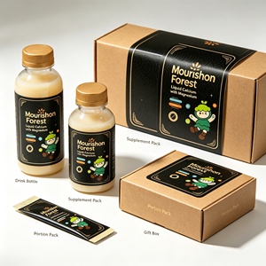 Etiquetas de Nutrición Rectangulares Personalizadas Mourishon Forest, Autoadhesivas, de Papel Impermeable, Impresión Digital, Paquete al por Mayor para Bebidas - Product Image 4