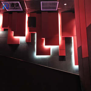 Panneau mural insonorisant pour <span class=keywords><strong>décoration</strong></span> de théâtre, <span class=keywords><strong>site</strong></span> Web de <span class=keywords><strong>décoration</strong></span> intérieure, panneau acoustique moderne flexible en feutre écologique - Product Image 1
