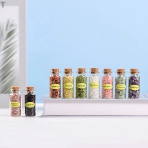 Venta al por mayor botella <span class=keywords><strong>de</strong></span> deriva <span class=keywords><strong>de</strong></span> grava <span class=keywords><strong>de</strong></span> cristal natural gema botella <span class=keywords><strong>de</strong></span> los deseos <span class=keywords><strong>mina</strong></span> marca regalos para niños - Product Image 4