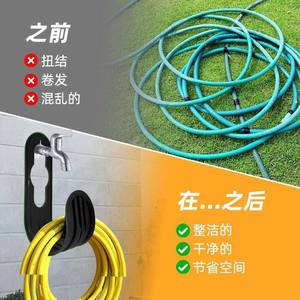 Heavy-Duty Portable Garden <b>Hose</b> Reel <b>Hanger</b> Wall-Mounted Plastic Hook for Car Wash Tool Kit - Product Image 5