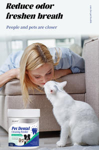Nueva Actualización de polvo Dental para mascotas para gatos y perros Eliminación de placa de <span class=keywords><strong>aliento</strong></span> fresco - Product Image 6