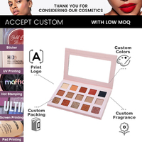 Palette d'ombres à paupières personnalisée avec logo, maquillage pour les yeux hautement pigmenté, logo personnalisé, marque privée
