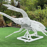 Sculpture métallique réaliste en fer Lucanidae Beatles