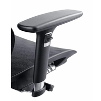 Chaise de bureau exécutive pivotante réglable JNS 101, chaise de bureau ergonomique en maille avec appui-tête 3D