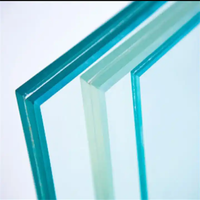 Verre feuilleté de sécurité trempé transparent certifié CE et SGCC 8 + 8mm10 + 10mm12 + 12mmPVB SGP
