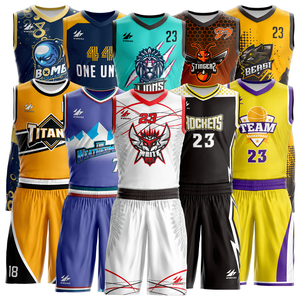 Maillot de sport réversible double face personnalisé par le fabricant de maillots, ensemble de tenue pour équipe de basketball américaine pour hommes - Product Image 1