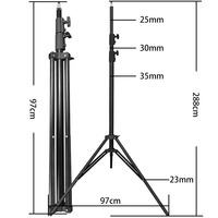 2.8M Heavy Duty Photographie Pliant Trépied Stand Fond Flash Stand Produit Photo Boîte À Lumière Portable Stand