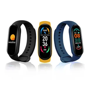 2023 M6智能表带手表女男表血压监视器运动健身手链智能手表苹果安卓