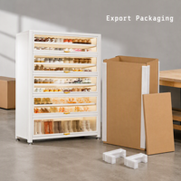 Meuble à chaussures métallique grande capacité, organisateur de rangement en acier pour l'entrée de la maison et le rangement de jardin