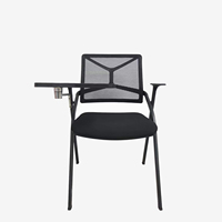 Chaise de bureau et de formation empilable et pliable en maille pour bureau et salle de conférence