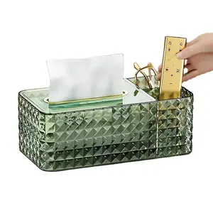 Paper Box Home Living Room Creative Tissue Box Luxury Multifunctional Coffee Table Remote Control Storage Box.