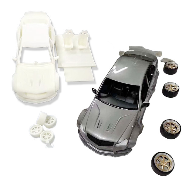 China direct customize CNC ABS/ 3d printing resin auto prototype custom made model resin casting plastic car