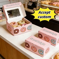 Fournisseurs de Boîtes à Donuts Personnalisées Vente en Gros de Mini Boîtes à Pâtisseries à Cupcakes Emballées en Papier avec Logo Imprimé Personnalisé