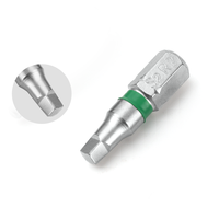 Embout de tournevis carré professionnel en acier allié S2 chromé de 25 mm, anti-rouille, avec pointe magnétique, pour bricolage industriel OEM