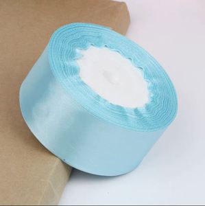 Ruban en satin brillant de haute qualité, 4 cm, 25 yards, simple face, pour emballage de cadeaux de mariage et décoration de bouquets - Product Image 5