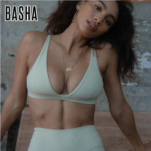 Sâu hình chữ V Cup Thể Thao vest với ngực đệm sốc hấp thụ đẹp trở lại Yoga áo ngực tập thể dục ngoài trời - Product Image 1