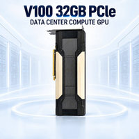 V100 32GB Tensor Core GPU Berpendingin Kipas untuk AI Deep Learning Workstation Bekas/Baru PCIe 4.0 X16 7nm DirectX 12 1710MHz