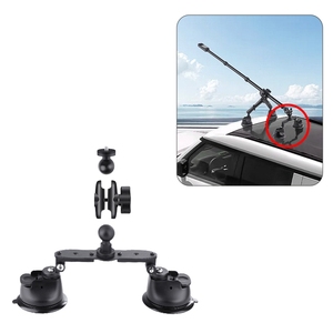Soporte <span class=keywords><strong>de</strong></span> ventosa para coche <span class=keywords><strong>de</strong></span> doble patilla con tornillo <span class=keywords><strong>de</strong></span> 1/4 <span class=keywords><strong>de</strong></span> pulgada para <span class=keywords><strong>GoPro</strong></span>, Insta360, DJI y <span class=keywords><strong>palo</strong></span> <span class=keywords><strong>selfie</strong></span> DCA3242B - Product Image 1