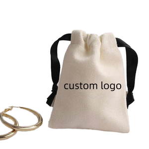 Sac à dos en toile de luxe avec cordon de serrage et logo doré, sac cadeau unisexe - Product Image 1