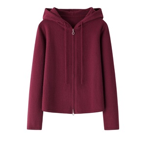 Nuovo inverno <span class=keywords><strong>Cardigan</strong></span> <span class=keywords><strong>con</strong></span> <span class=keywords><strong>cappuccio</strong></span> in Cashmere lavorato a maglia a maniche lunghe in Cashmere da <span class=keywords><strong>donna</strong></span> <span class=keywords><strong>con</strong></span> <span class=keywords><strong>cappuccio</strong></span> - Product Image 3