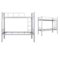 Vente en gros de lits superposés à étages en métal et en fer Lits de dortoir d'école pour adultes et enfants à domicile pour chambre à coucher et appartement