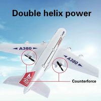 2.4G avion télécommandé 2.5CH EPP avion en polystyrène Durable avion RC avion pour enfants garçons filles modèle Airbus A380